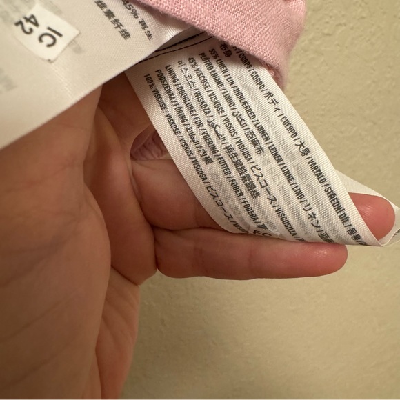 Abercrombie & Fitch Wrap Around Linen Top in Pink Lavender - Picture 6 of 7